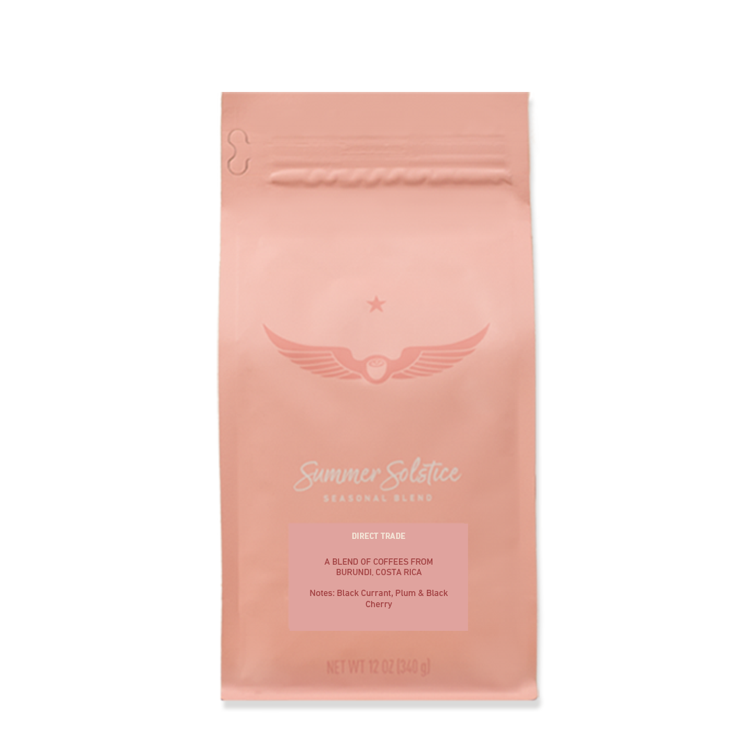 pink coffee bag