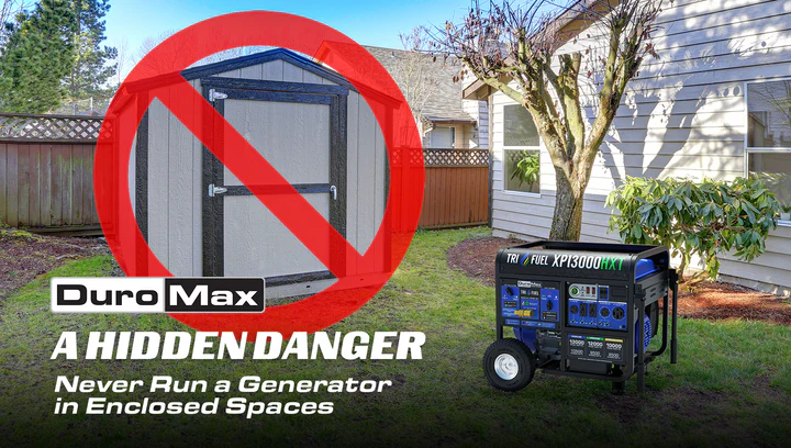 A Hidden Danger | Never Run A Generator In Enclosed Spaces