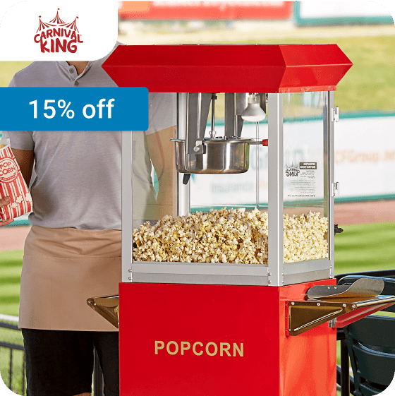 15% off Carnival King Concession Equipment