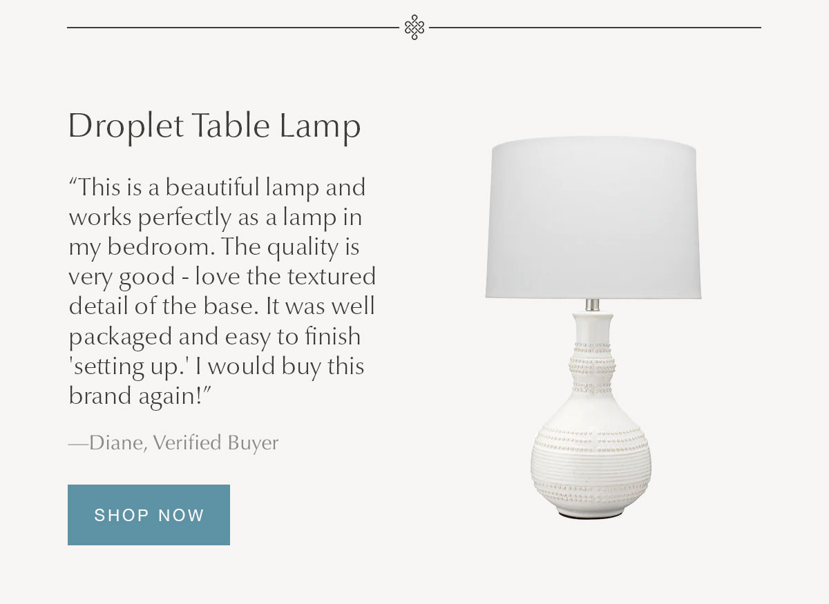 Droplet Table Lamp - SHOP NOW