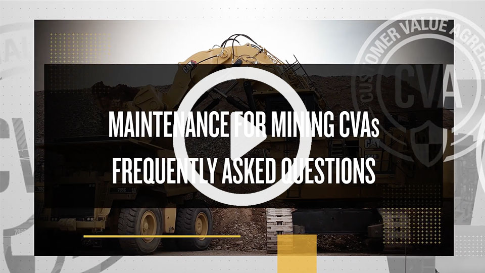 Cat® Senior Parts & Service Marketing Consultant Megha Garg answers common questions about Maintenance for Mining Customer Value Agreements (CVAs).