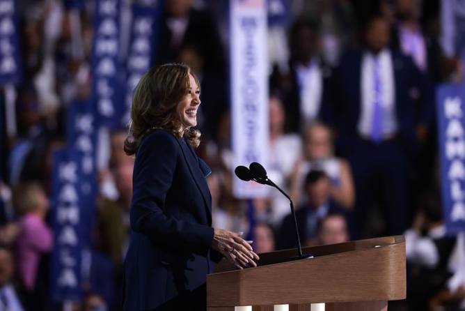 Kamala Harris at the DNC