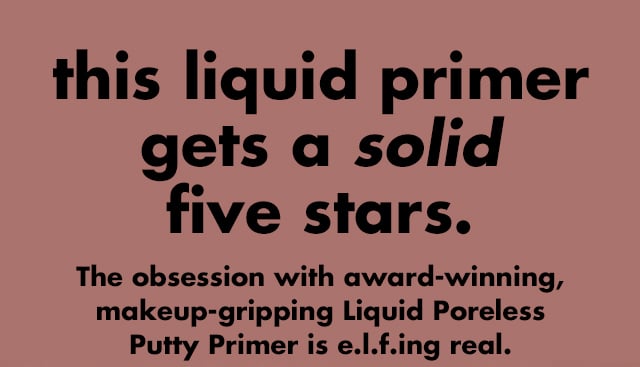 the liquid primer gets a solid five star review