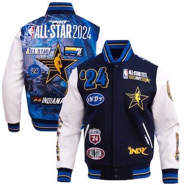  Pro Standard  Navy 2024 NBA All-Star Game Varsity Full-Snap Jacket