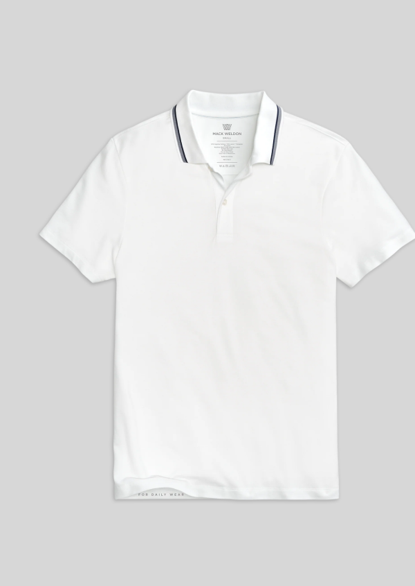 SILVER Pique Polo