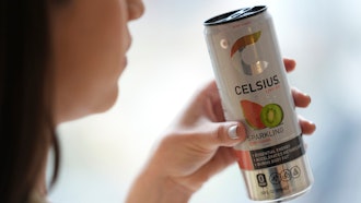 A can of Celsius, a fitness drink that is supposed to accelerate metabolism and burn body fat, is shown on Wednesday, April 10, 2024, in New York. The frenzy of functional beverages – drinks designed to do more than just taste good or hydrate - has grown into a multi-billion-dollar industry.