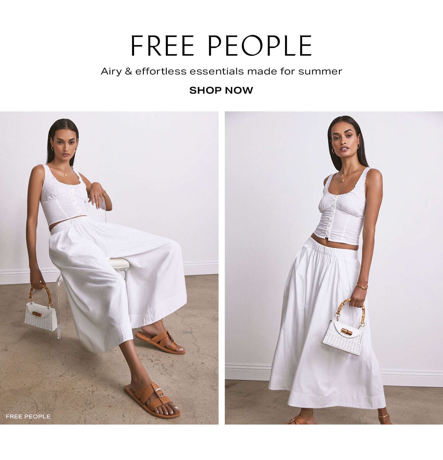 Free People. Airy & effortless essentials made for summer.