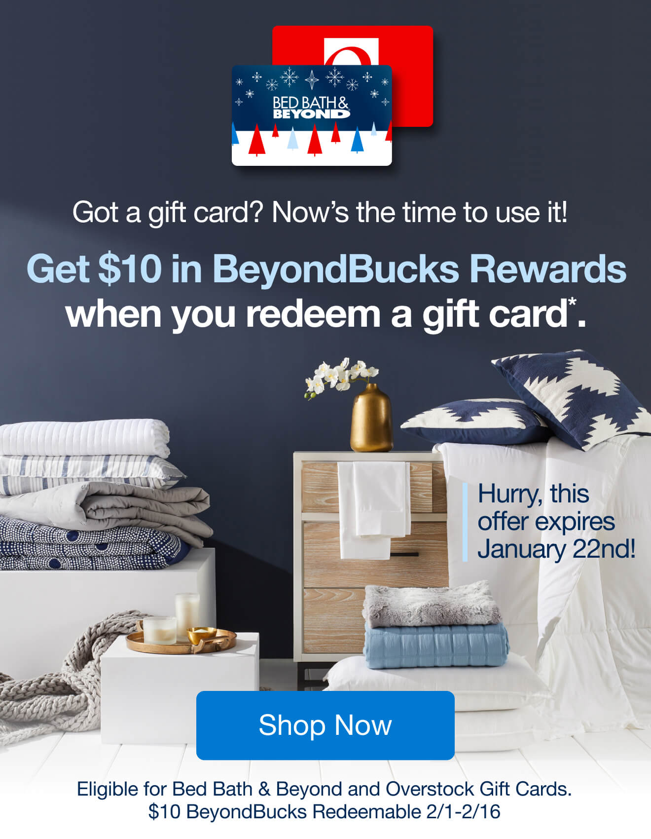 Get $10 in BeyondBucks Rewards when you redeem a gift card