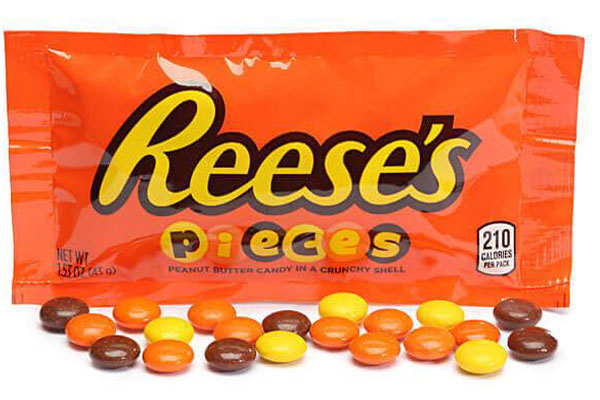 127355 - Reese's Pieces Candy Packs: 18-Piece Box