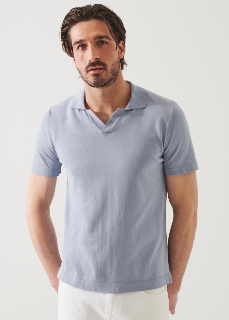 MERCERIZED COTTON OPEN POLO