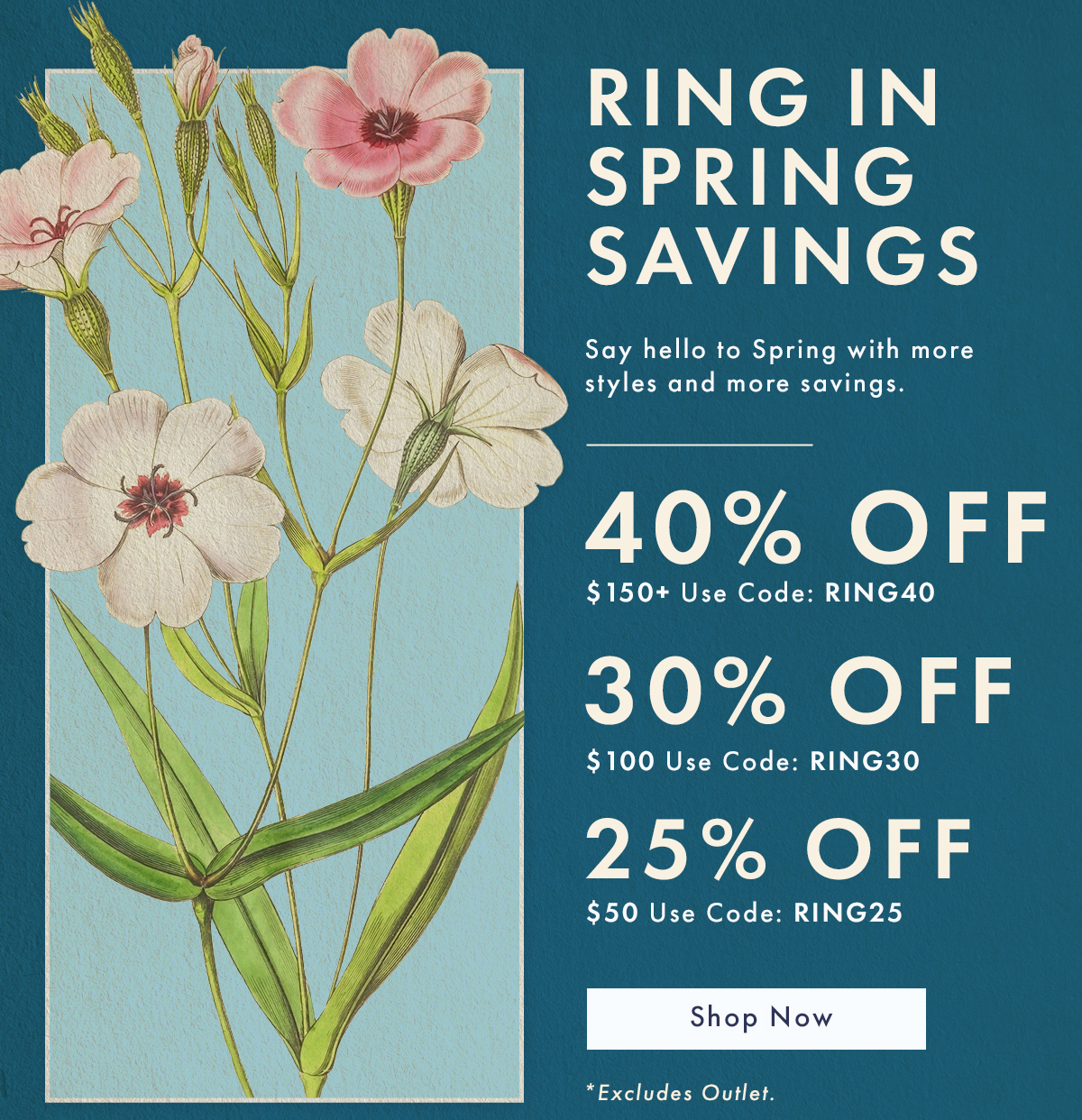 Ring in Spring Savings | Shop Now