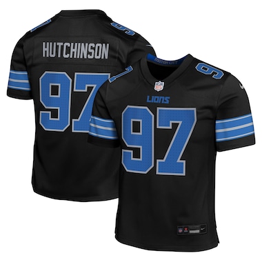 Youth Nike Aidan Hutchinson Black  Alternate Player Game Jersey