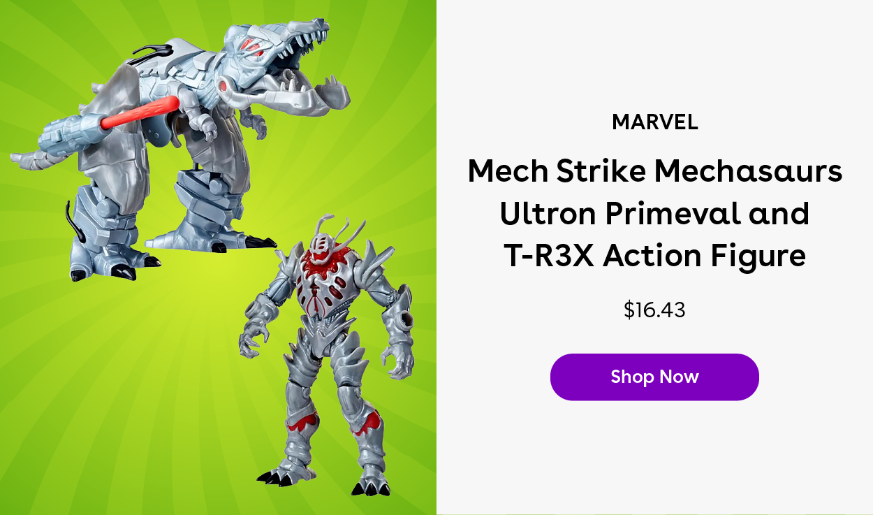 Marvel Mech Strike Mechasaurs Ultron Primeval and T-R3X Action Figure $16.43