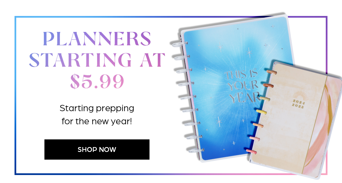 Planners Starting at $5.99