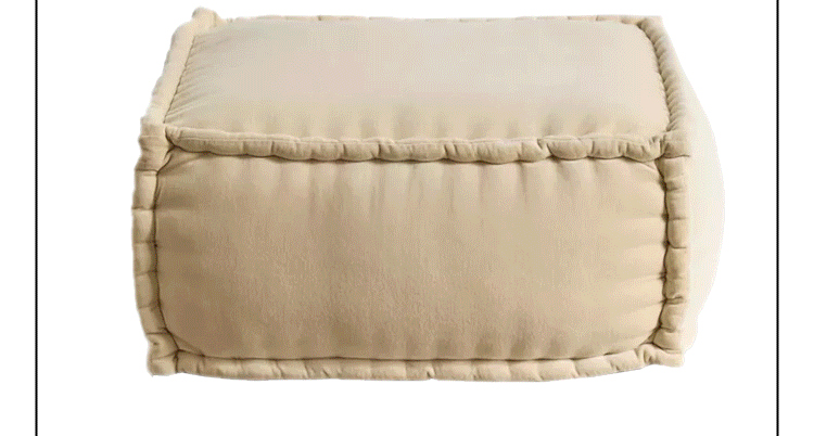 Evelyn Velvet Bean Bag Ottoman