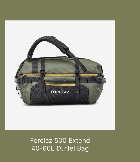 Forclaz 500 Extend 40-60 L Duffel Bag