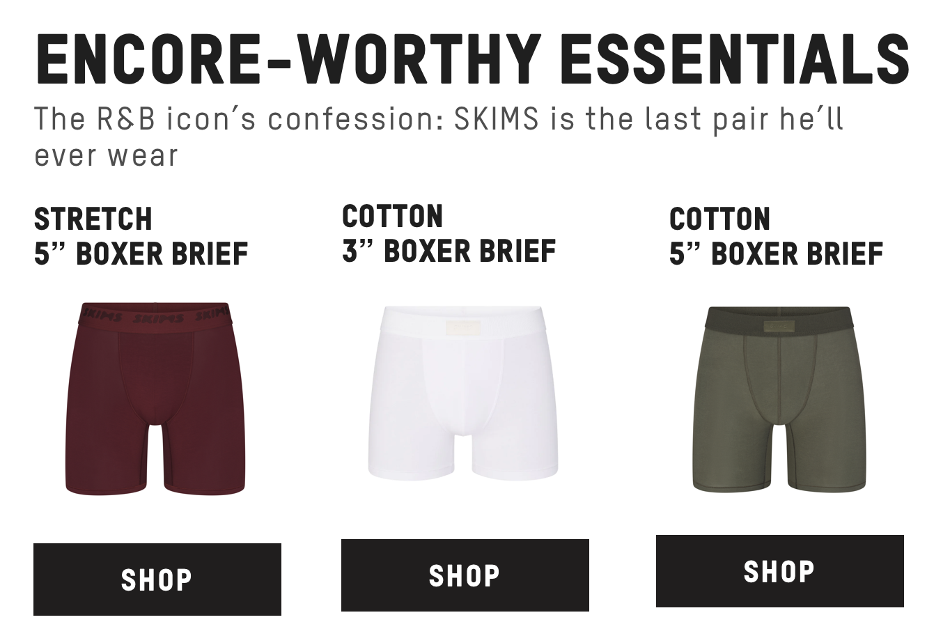 ENCORE-WORTHY ESSENTIALS