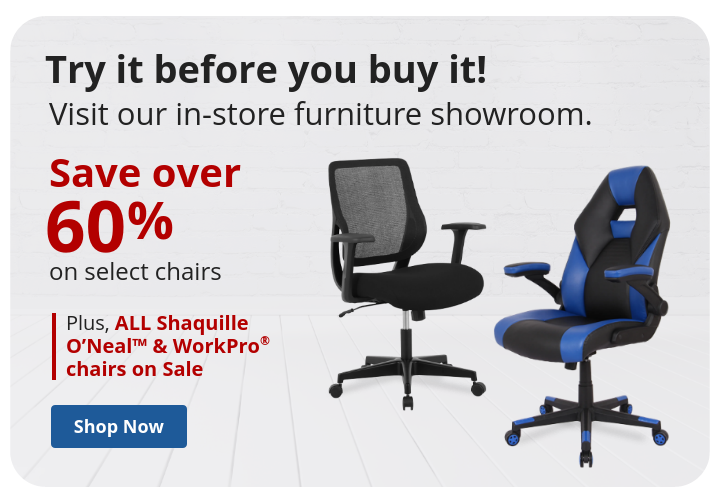 Chair Event  Save over 60% + All Shaq Chairs on Sale Starting at $59.99