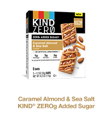 Caramel Almond & Sea Salt KIND® ZEROg Added Sugar Bars