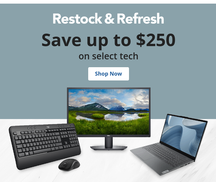 Save over $250 on select Tech