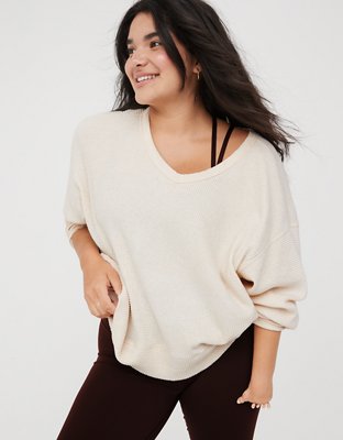 OFFLINE By Aerie Wow Waffle Oversized T-Shirt