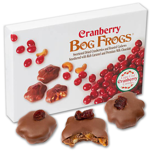 128552 - Cranberry Bog Frogs Candy: 8-Ounce Box