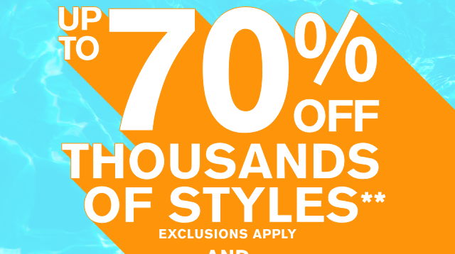 Hours Left! Double Deal Days! Up to 70% off thousands of styles