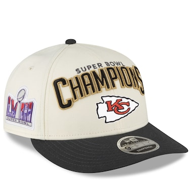  New Era  Cream/Black  Super Bowl LVIII Champions Locker Room Low Profile 9FIFTY Adjustable Hat