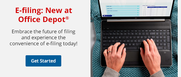 E-filing: New at Office Depot - Get Started