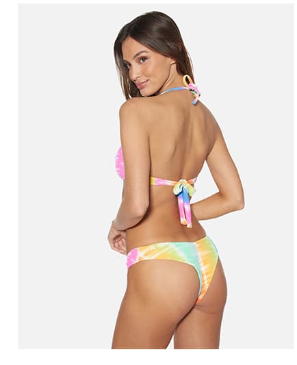 Rainbow Ombre Cheeky Scoop Bottom