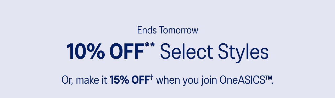 Save 10% on select styles