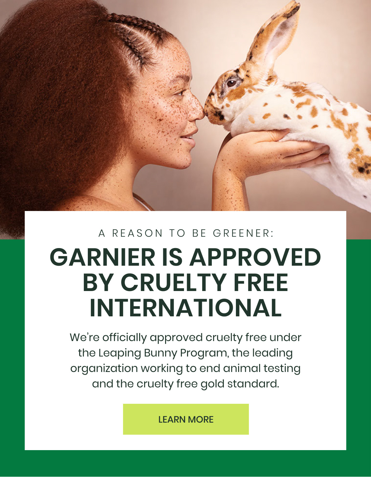 Garnier Is Approved By Cruelty Free International