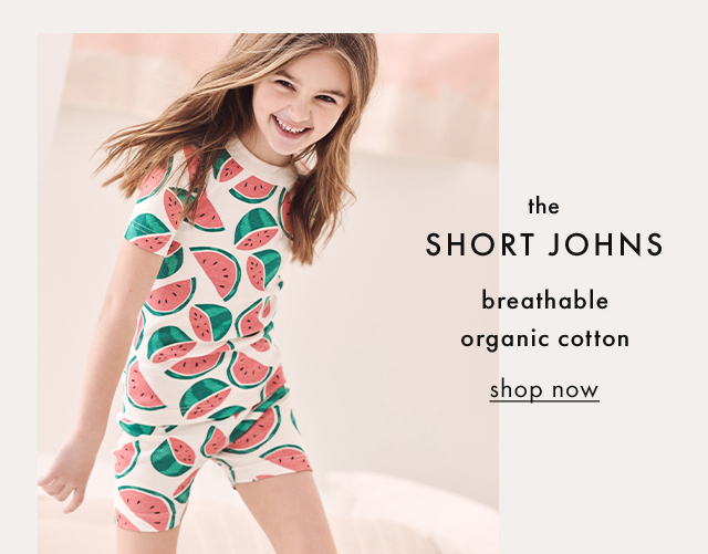 the SHORT JOHNS | breathable organic cotton | shop now