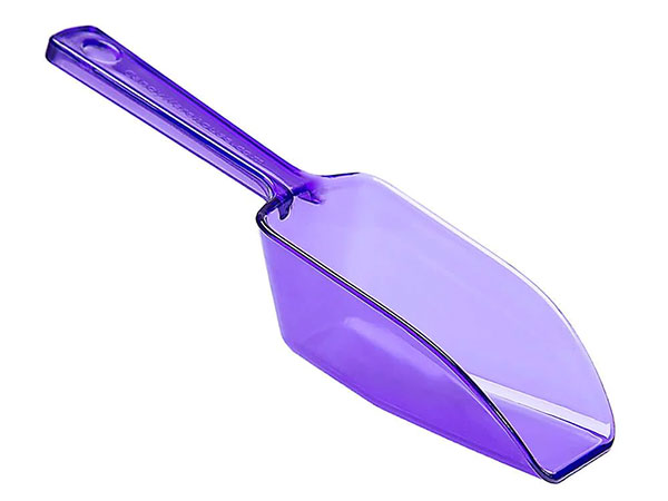 128233 - Plastic 2-Ounce Flat Bottom Candy Scoop - Purple