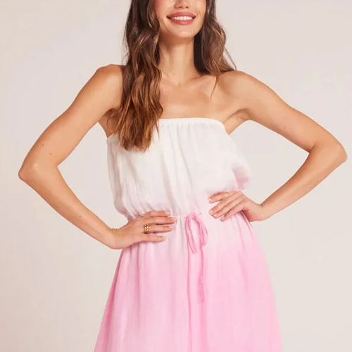 Strapless Linen Maxi Dress - Bella Dahl