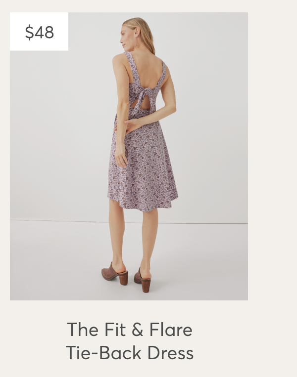 The Fit & Flare Tie-Back Dress