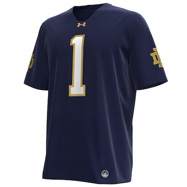  Under Armour #1 Navy  Premier Football Jersey