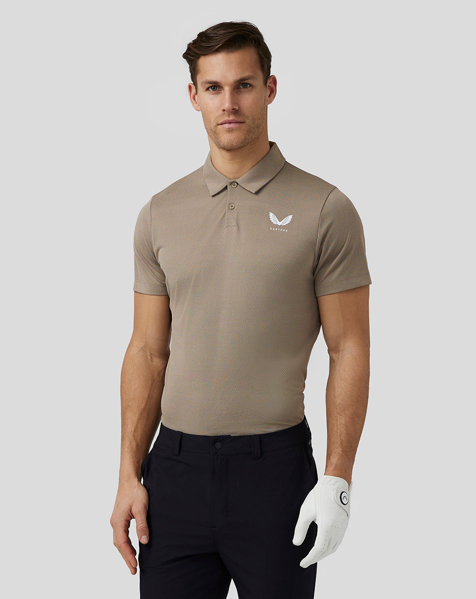 Image of Men’s Golf Engineered Knit Polo - Clay