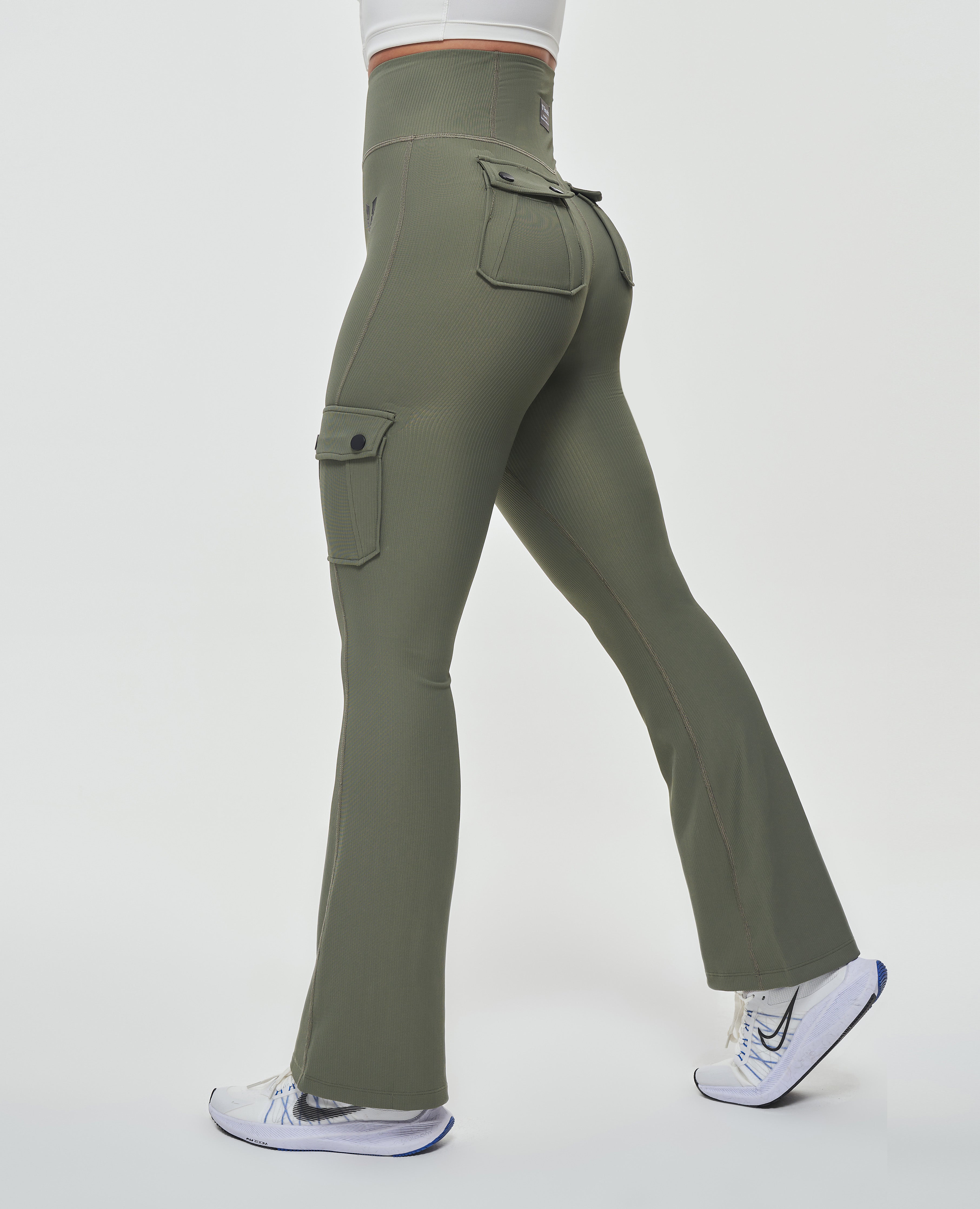 Image of Cargo Pocket Flare Leggings