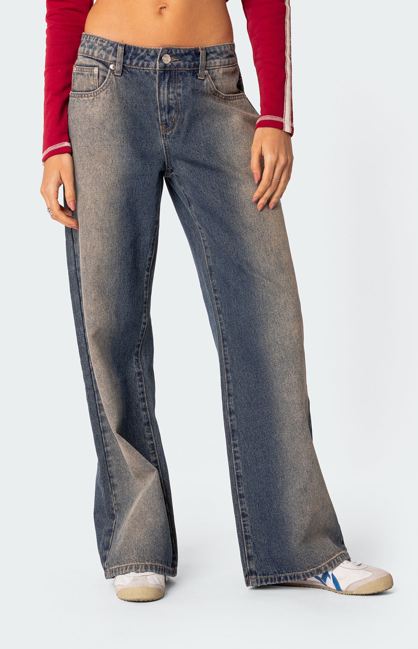 Image: Raelynn Washed Low Rise Jeans