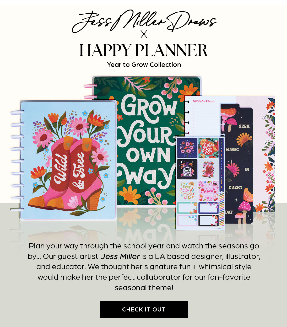 Jess Miller Draws x Happy Planner - Year to Grow Collection