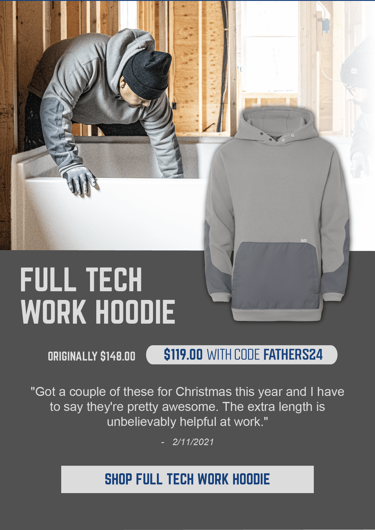 Full Tech Work Hoodie