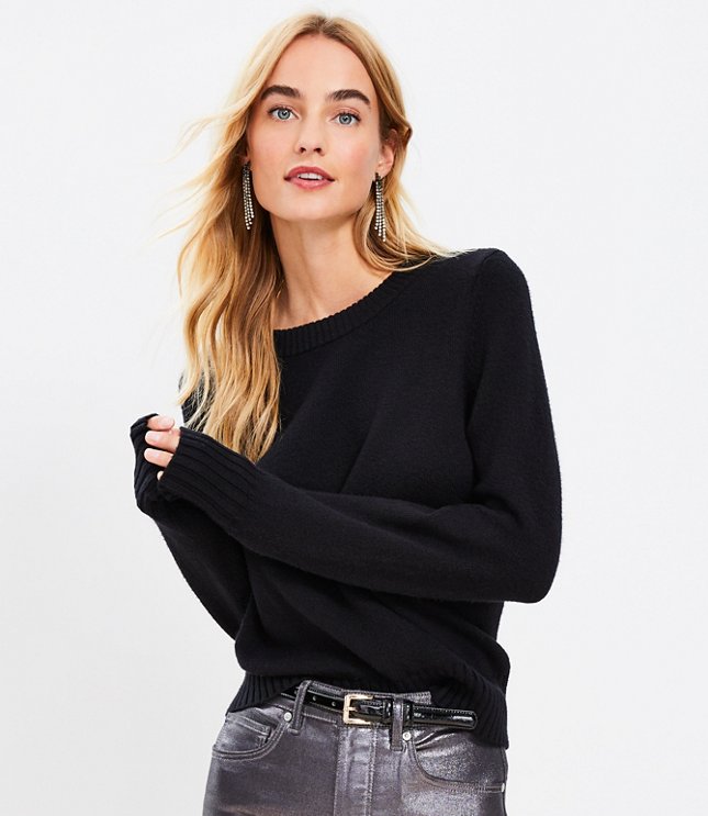 Wide Crew Neck Sweater