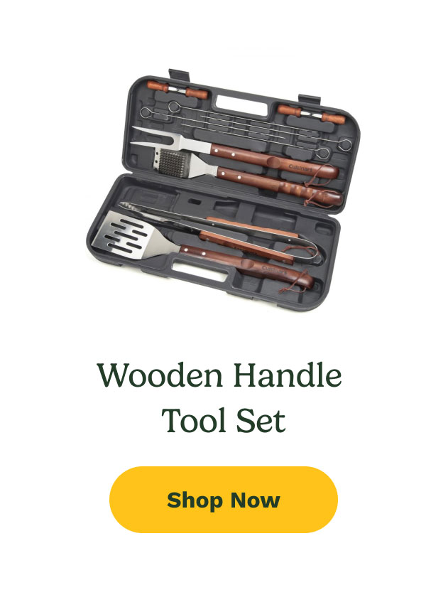 Wooden Handle Tool Set