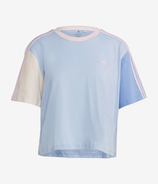 adidas 3S Crop T Shirt Womens