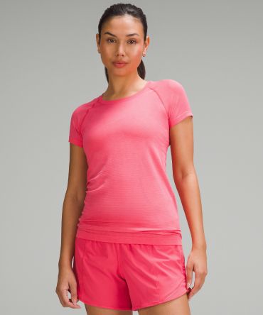 Shop Swiftly Tech Shirt in Glaze Pink