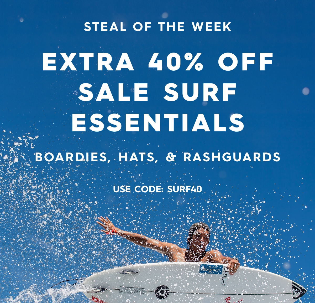 Extra 40% Off Sale Surf Essentials