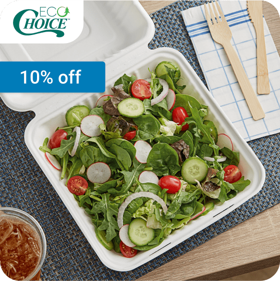 10% off EcoChoice Takeout Containers