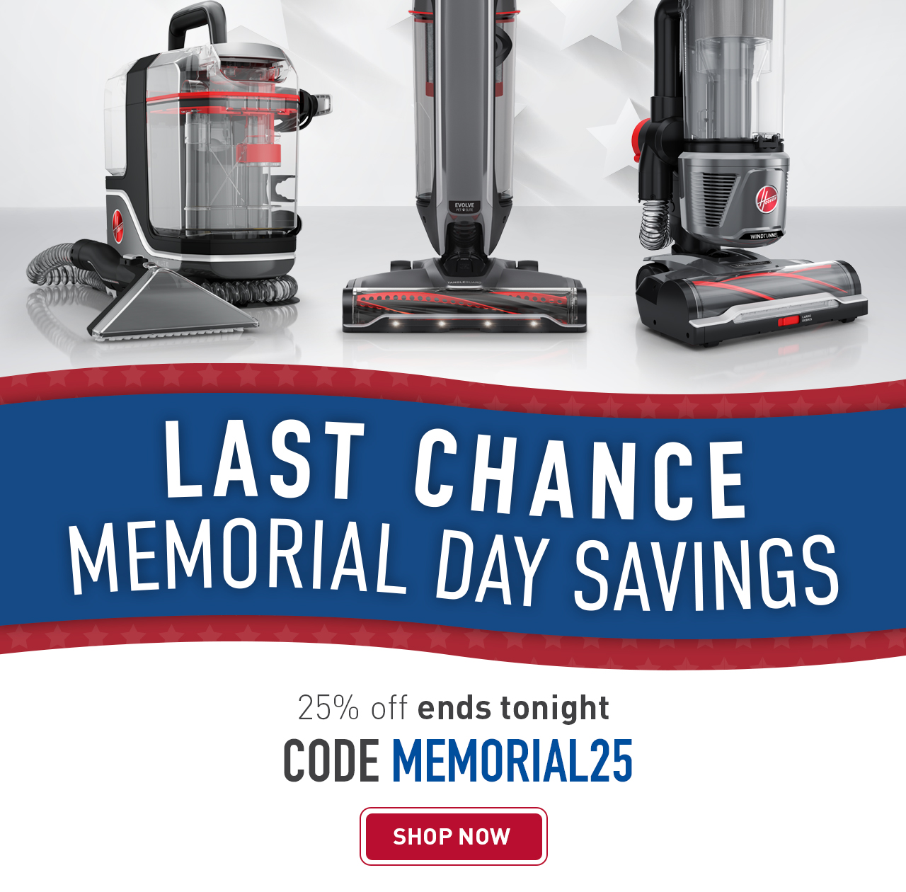 Save 25% with code MEMORIAL25