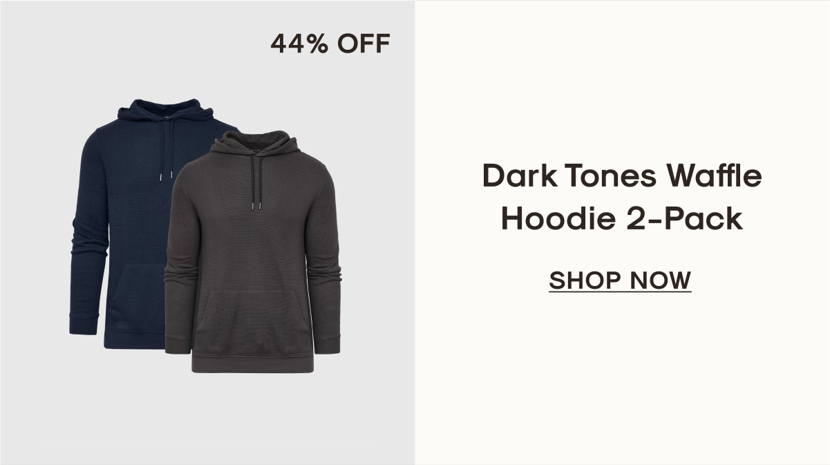 dark tones waffle hoodie